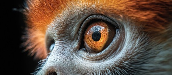 Fototapeta premium Close Up of a Red-Ruffed Lemur's Eye