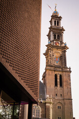 Bell tower of the Westerkerk church in Amsterdam 2