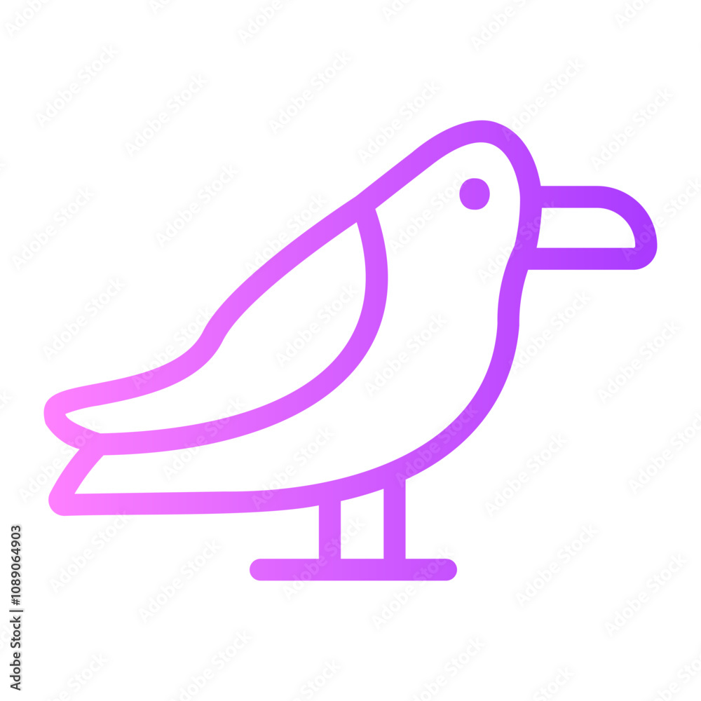 Sticker seagull