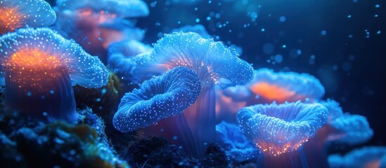 Fototapeta premium Bioluminescent Underwater Forest