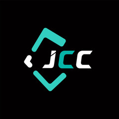 JCC creative minimalist letter logo. JCC unique vector initials alphabet letter logo design