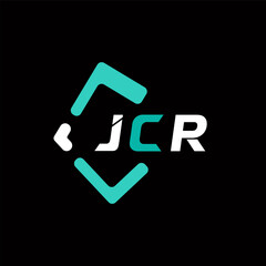 JCR creative minimalist letter logo. JCR unique vector initials alphabet letter logo design