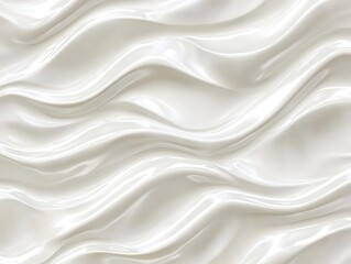 Obraz premium seamless abstract texture of soft white glossy waves, creating a subtle embossed effect against a clean background, perfect for stylish design use