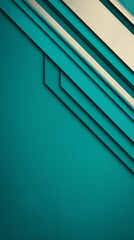 Obraz premium A modern abstract design featuring layered geometric shapes in contrasting colors against a solid background.