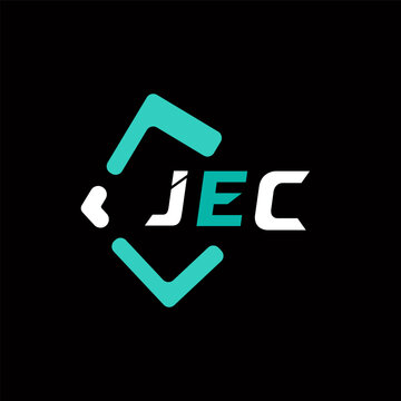 JEC creative minimalist letter logo. JEC unique vector initials alphabet letter logo design