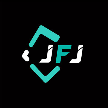 JFJ creative minimalist letter logo. JFJ unique vector initials alphabet letter logo design