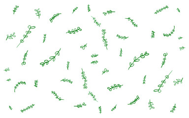 Leaves nature Pattern seamless pattern with green leaves