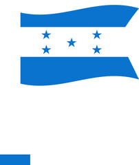 Honduras Flag Crisp Flown