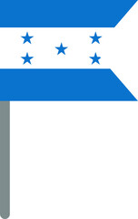 Honduras Flag On Crisp Corners