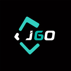 JGO creative minimalist letter logo. JGO unique vector initials alphabet letter logo design JGO creative minimalist letter logo. JGO unique vector initials alphabet letter logo design