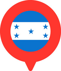 Honduras Flag On Pin Icon