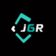 JGR creative minimalist letter logo. JGR unique vector initials alphabet letter logo design