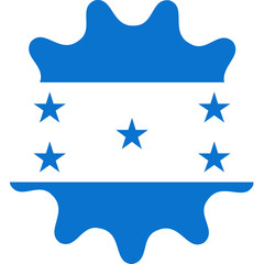 Honduras Flag Smooth Sides Icon