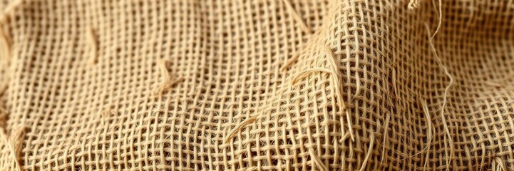 Earthy brown hemp sack with woven fibers and subtle frayed edges, rustic aesthetic, hemp sack bag