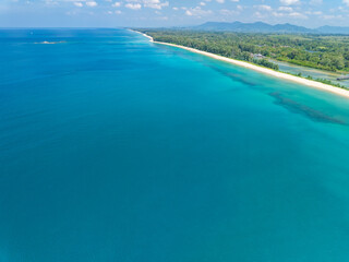 Beautiful sea surface in summer season seascape background ,Nature sea beach background,High angle view waves seascape nature view