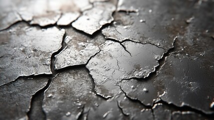 Fototapeta premium Scientific diagram illustrating the progressive stages of metal fatigue, showcasing microscopic cracks and material deformation.