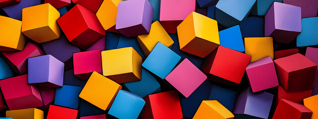 Obraz premium Vibrant Cubes