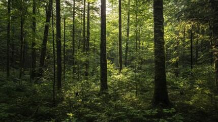 Obraz premium Enchanted Forest: A Serene Escape into Nature's Embrace