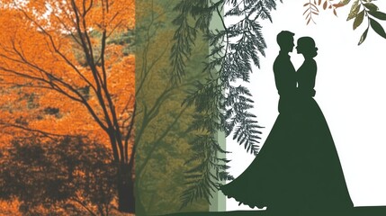 couple man and woman lovers in love, with copy space for text