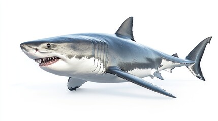 Fototapeta premium Great White Shark: A Powerful Predator