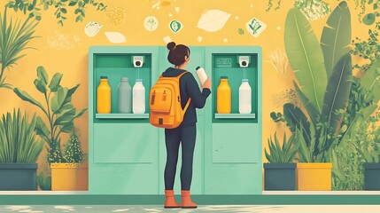 Refilling Water Bottle at a Public Station