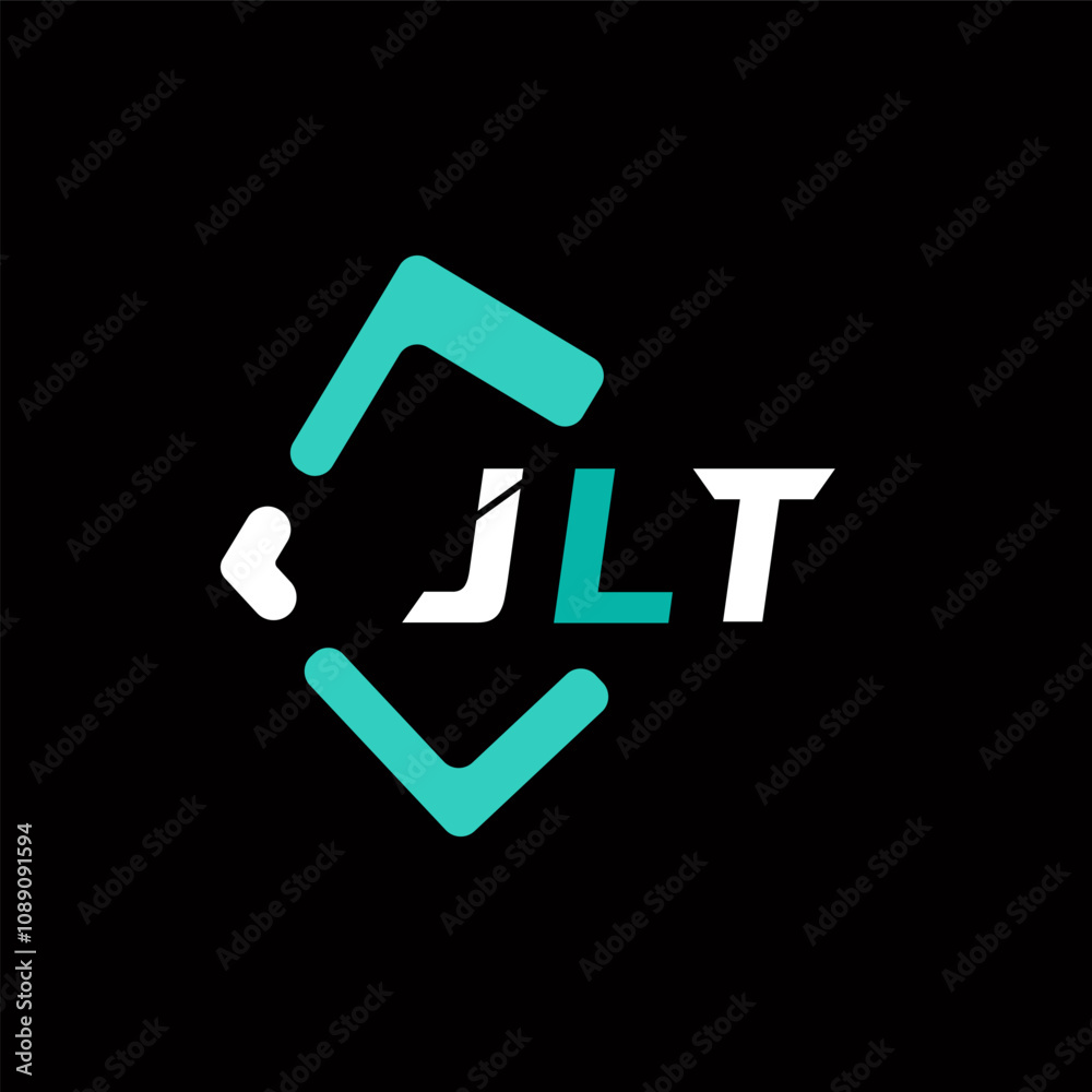 Fototapete jlt creative minimalist letter logo. jlt unique vector initials alphabet letter logo design