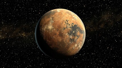 Fototapeta premium huge planet in cosmos sky