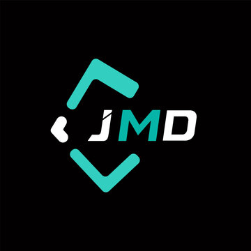 JMD creative minimalist letter logo. JMD unique vector initials alphabet letter logo design