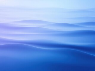 Obraz premium Delicate wisps of blue and purple hues merge with gentle ripples in a tranquil abstract landscape, cool colors, watercolor, purple