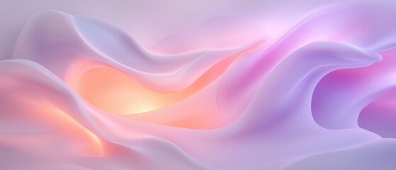 Obraz premium A very soft and smooth purple and pink wave