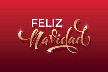 Merry Christmas and Happy New Year hand lettering calligraphy. Vector holiday illustration element. Typographic element for congratulations.