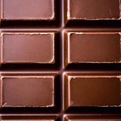 an extreme macro shot of a chocolate bar with a focus on the surface details of the chocolate, including any cracks, textures, and the smoothness of the cocoa