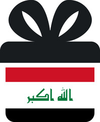 Iraq Flag on Gift Icon