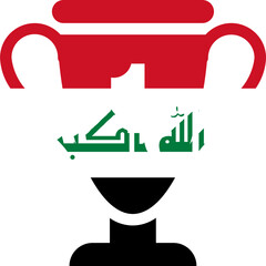 Iraq flag on Victory bag