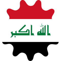 Iraq Flag Smooth Sides Icon