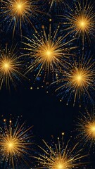 Naklejka premium fireworks on the background