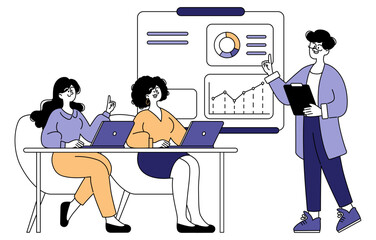 Businessman. Flat Vector Illustration