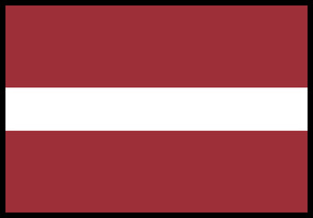 Latvia Flag rectangle Icon