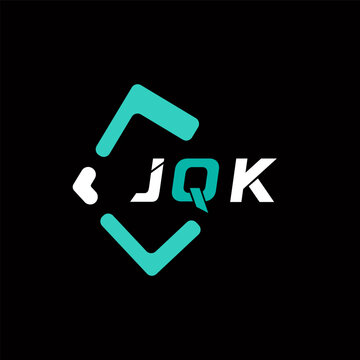 JQK creative minimalist letter logo. JQK unique vector initials alphabet letter logo design
