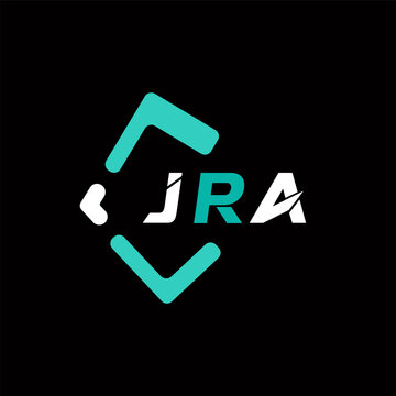 JRA creative minimalist letter logo. JRA unique vector initials alphabet letter logo design