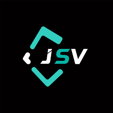 JSV creative minimalist letter logo. JSV unique vector initials alphabet letter logo design