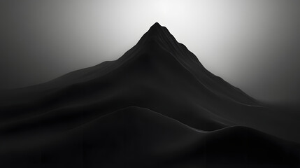 Monochromatic Mountain Peak.