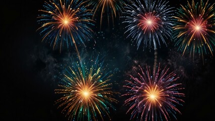 Fototapeta premium fireworks in the night sky