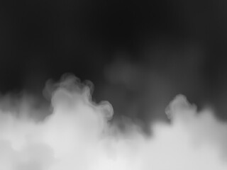 Fototapeta premium Soft gray mist ascends from a serene black watercolor background with subtle texture and gentle undulations, gentle undulations, calmness, black background