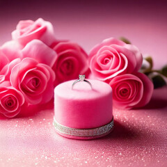 ディスプレイ　ジュエリースタンド　バーガンディ