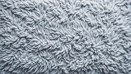 Fototapeta premium Soft grey plush fleece with intricate synthetic fur texture and subtle sheen on a velvet background, home textiles, luxurious bedding, synthetic fur trim