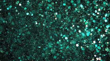 Emerald green glitter bokeh background featuring shimmering sequins ideal for festive celebrations, seasonal promotions, and themed event flyers
