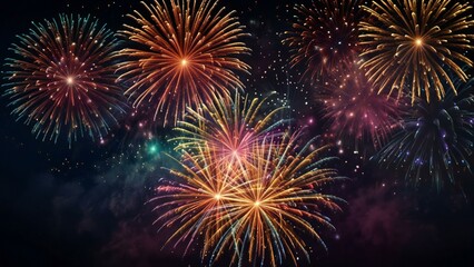 Fototapeta premium fireworks in the night