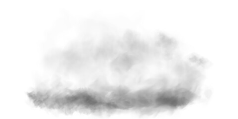 Transparent fog or smoke, PNG white smog cloud effect, isolated transparent special effect. Vector illustration, fog, vapour, magic haze.