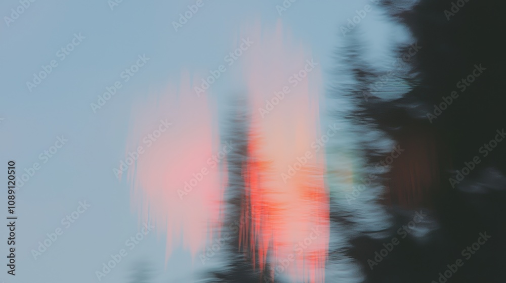 Poster Abstract sunset hues